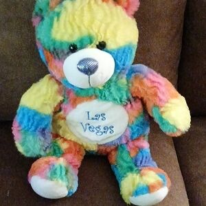 Colorful Plush Bear Toy